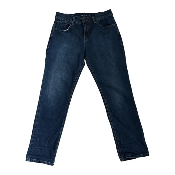 Mott & Bow Slim Straight Boyfriend Jeans | Medium Dark Blue | 29 - Picture 2 of 8